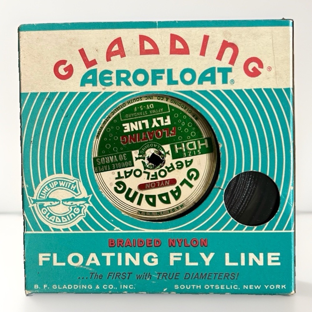 Vintage Gladding Aerofloat HDH DT-5-F Floating Fly Line 30 Yds Box USA